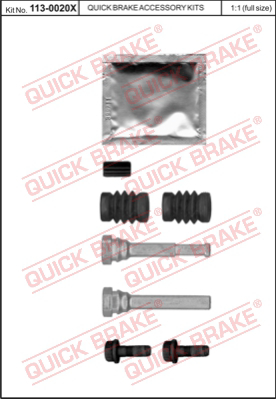 Ремкомплект крепежа суппорта QUICK BRAKE 113-0020X