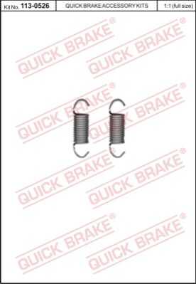 Ремкомплект, вал стояночный тормозной тормозной суппорт QUICK BRAKE 113-0526