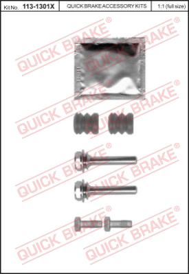 113-1301X QUICK BRAKE Комплект направляющей гильзы