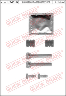 113-1310X QUICK BRAKE Комплект направляющей гильзы