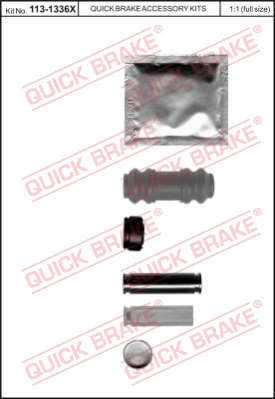 Комплект направляющей гильзы QUICK BRAKE 113-1336X