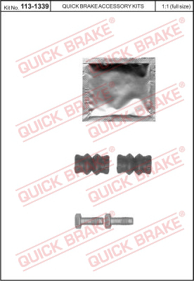 Комплект принадлежностей тормо QUICK BRAKE 113-1339