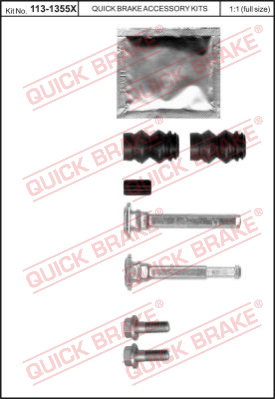 113-1355X QUICK BRAKE Комплект направляющей гильзы