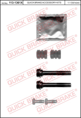 Комплект направляющей гильзы QUICK BRAKE 113-1361X