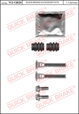 Комплект направляющей гильзы QUICK BRAKE 113-1363X