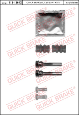 113-1364X QUICK BRAKE Комплект направляющей гильзы