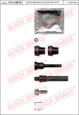 113-1367X QUICK BRAKE Комплект направляющей гильзы