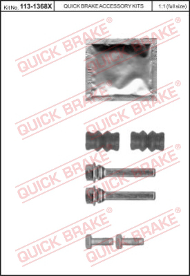 113-1368X QUICK BRAKE Комплект направляющей гильзы