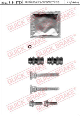Комплект направляющей гильзы QUICK BRAKE 113-1379X