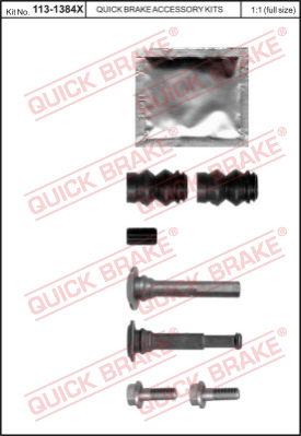 113-1384X QUICK BRAKE Комплект направляющей гильзы