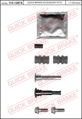 113-1387X QUICK BRAKE Комплект направляющей гильзы