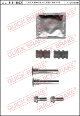 Комплект направляющей гильзы QUICK BRAKE 113-1389X