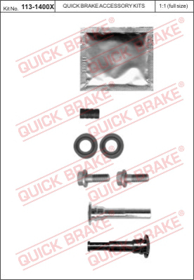Комплект направляющей гильзы QUICK BRAKE 113-1400X