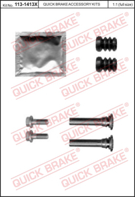 Комплект направляющей гильзы QUICK BRAKE 113-1413X