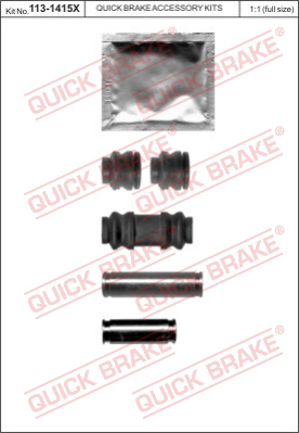 Комплект направляющей гильзы QUICK BRAKE 113-1415X