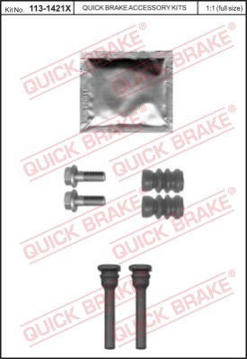 113-1421X QUICK BRAKE Комплект направляющей гильзы