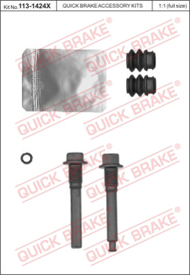 113-1424X QUICK BRAKE Комплект направляющей гильзы