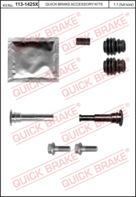 Комплект направляющей гильзы QUICK BRAKE 113-1425X