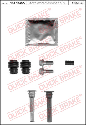 Комплект направляющей гильзы QUICK BRAKE 113-1426X