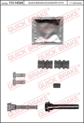 Комплект направляющей гильзы QUICK BRAKE 113-1432X