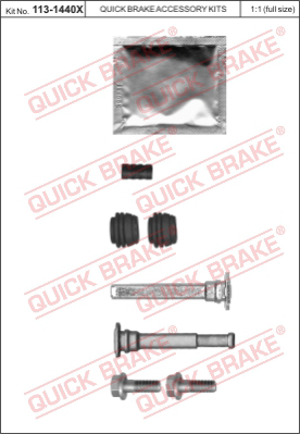 Комплект направляющей гильзы QUICK BRAKE 113-1440X