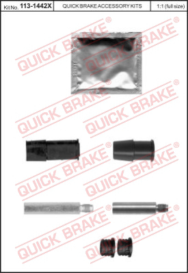 113-1442X QUICK BRAKE Комплект направляющей гильзы