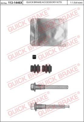 113-1446X QUICK BRAKE Комплект направляющей гильзы