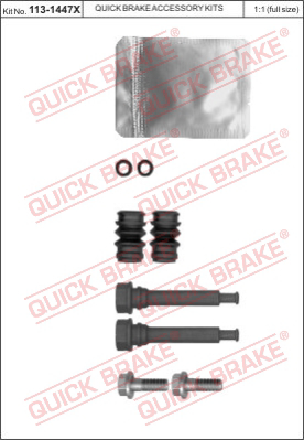 Комплект направляющей гильзы QUICK BRAKE 113-1447X