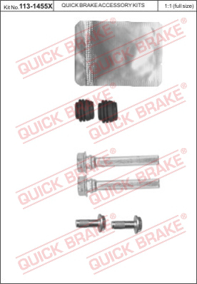 Комплект направляющей гильзы QUICK BRAKE 113-1455X