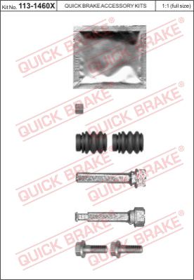 Комплект направляющей гильзы QUICK BRAKE 113-1460X