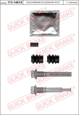 Комплект направляющей гильзы QUICK BRAKE 113-1461X