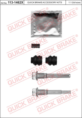 Комплект направляющей гильзы QUICK BRAKE 113-1462X