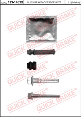 Комплект направляющей гильзы QUICK BRAKE 113-1463X