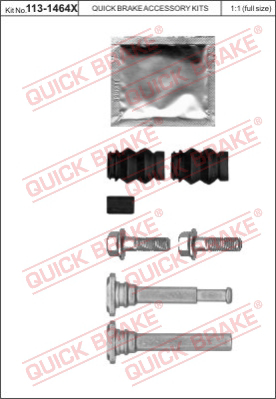Комплект направляющей гильзы QUICK BRAKE 113-1464X