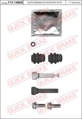 Комплект направляющей гильзы QUICK BRAKE 113-1466X