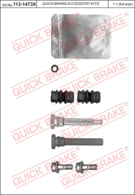 113-1473X QUICK BRAKE Комплект направляющей гильзы