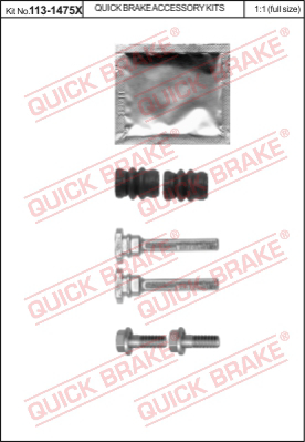 Ремкомплект крепежа суппорта QUICK BRAKE 113-1475X