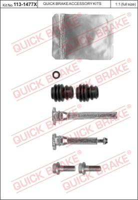 Комплект направляющей гильзы QUICK BRAKE 113-1477X