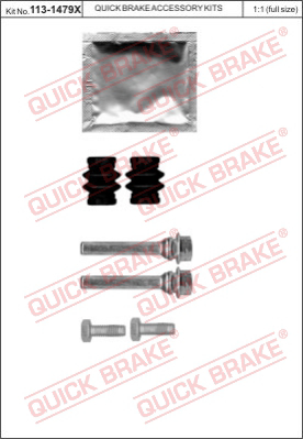 Комплект направляющей гильзы QUICK BRAKE 113-1479X