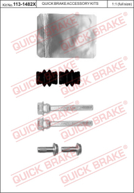 Комплект направляющей гильзы QUICK BRAKE 113-1482X