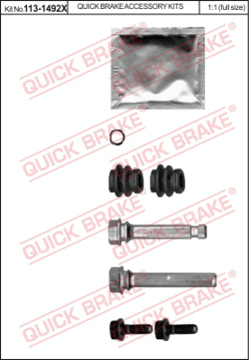Комплект направляющей гильзы QUICK BRAKE 113-1492X