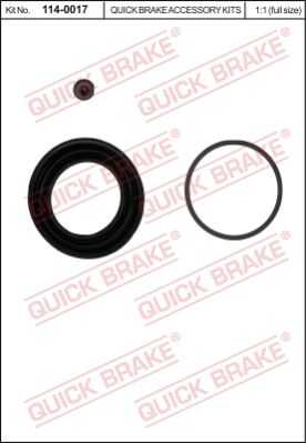 Ремкомплект тормозного суппорта QUICK BRAKE 114-0017