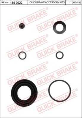 Ремкомплект тормозного суппорта QUICK BRAKE 114-0022