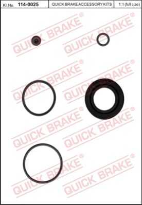 Ремкомплект тормозного суппорта QUICK BRAKE 114-0025