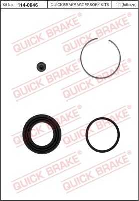 Ремкомплект тормозного суппорта QUICK BRAKE 114-0046