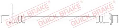 Шланг тормозной задний левый QUICK BRAKE 25.071