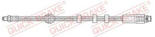 Шланг тормозной передний QUICK BRAKE 35.911