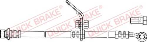 Шланг тормозной передний правый QUICK BRAKE 50.844X