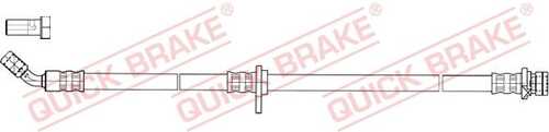 Шланг тормозной задний правый QUICK BRAKE 50.847X