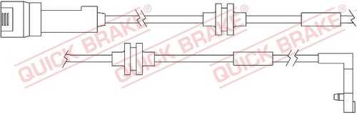 Датчик износа тормозных колодок QUICK BRAKE WS 0157A